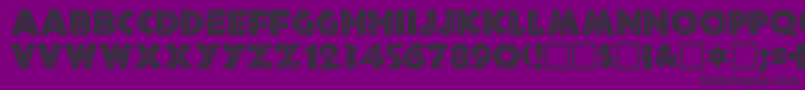 TribecaRegular Font – Black Fonts on Purple Background