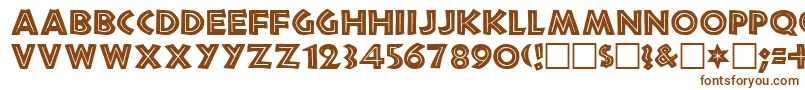 TribecaRegular Font – Brown Fonts on White Background