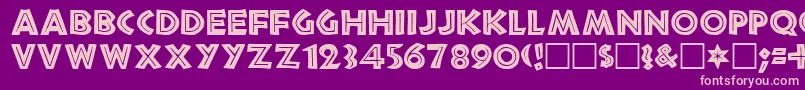 TribecaRegular Font – Pink Fonts on Purple Background