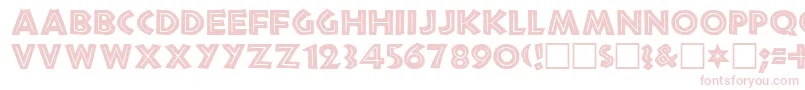 TribecaRegular Font – Pink Fonts on White Background