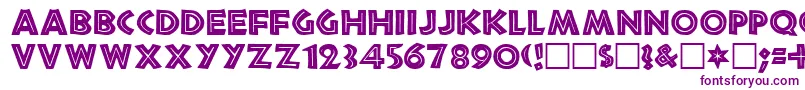 TribecaRegular Font – Purple Fonts on White Background