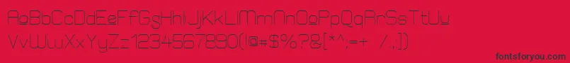 ElgethyEstUpper Font – Black Fonts on Red Background