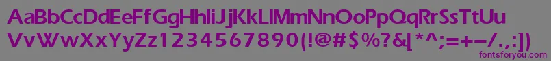 Erikac Font – Purple Fonts on Gray Background