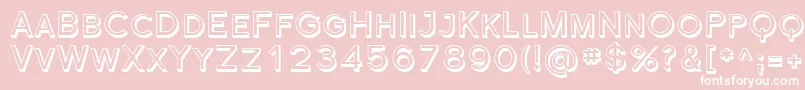 Florsn43 Font – White Fonts on Pink Background