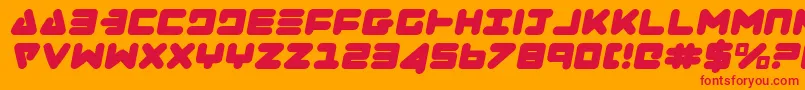 ZealotItalic Font – Red Fonts on Orange Background