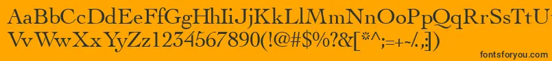 Thesisssk Font – Black Fonts on Orange Background