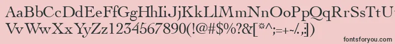 Thesisssk Font – Black Fonts on Pink Background