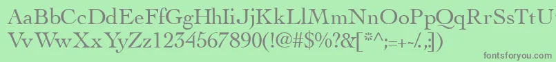 Thesisssk Font – Gray Fonts on Green Background