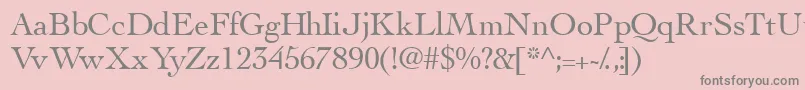Thesisssk Font – Gray Fonts on Pink Background