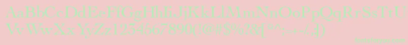 Thesisssk Font – Green Fonts on Pink Background