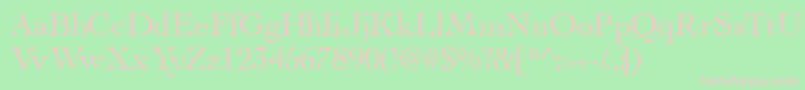 Thesisssk Font – Pink Fonts on Green Background