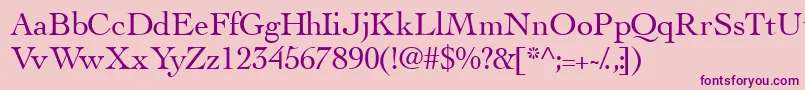 Thesisssk Font – Purple Fonts on Pink Background