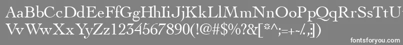 Thesisssk Font – White Fonts on Gray Background