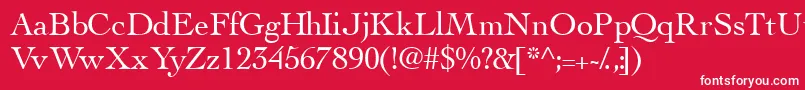 Thesisssk Font – White Fonts on Red Background