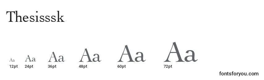 Thesisssk Font Sizes