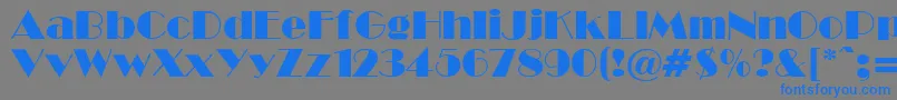 BwR Font – Blue Fonts on Gray Background