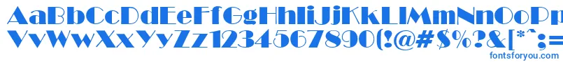 Шрифт BwR – синие шрифты