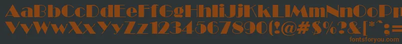 BwR Font – Brown Fonts on Black Background