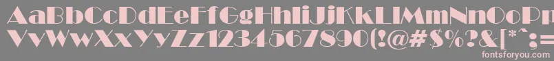 BwR Font – Pink Fonts on Gray Background