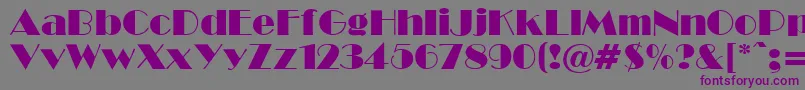 BwR Font – Purple Fonts on Gray Background