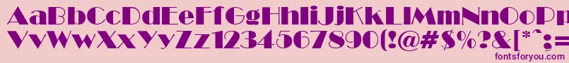 Шрифт BwR – фиолетовые шрифты на розовом фоне