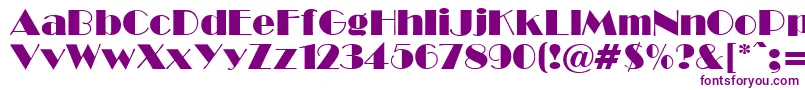 BwR-Schriftart – Violette Schriften auf weißem Hintergrund