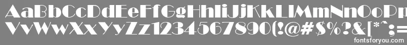 BwR Font – White Fonts on Gray Background