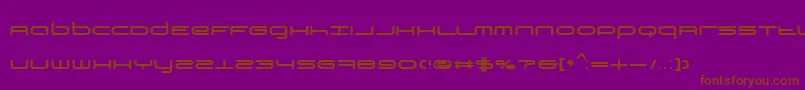 Bn3rdPlace Font – Brown Fonts on Purple Background