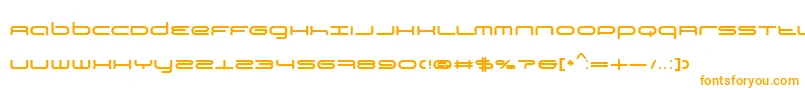 Bn3rdPlace Font – Orange Fonts on White Background