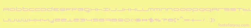 Bn3rdPlace Font – Pink Fonts on Yellow Background