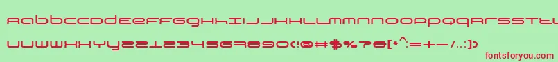 Bn3rdPlace Font – Red Fonts on Green Background