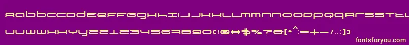 Bn3rdPlace Font – Yellow Fonts on Purple Background