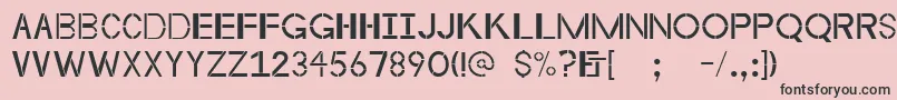 Byzantineempire Font – Black Fonts on Pink Background