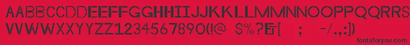 Шрифт Byzantineempire – чёрные шрифты на красном фоне