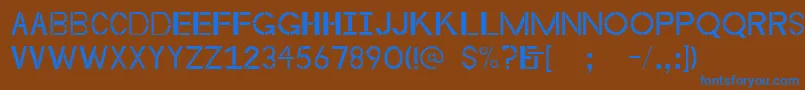 Byzantineempire Font – Blue Fonts on Brown Background