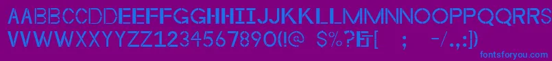 Byzantineempire-fontti – siniset fontit violetilla taustalla