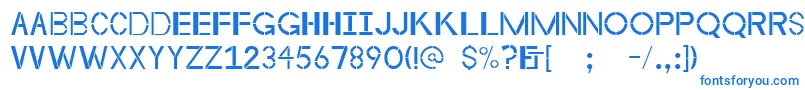 Шрифт Byzantineempire – синие шрифты на белом фоне