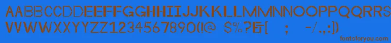 Byzantineempire Font – Brown Fonts on Blue Background