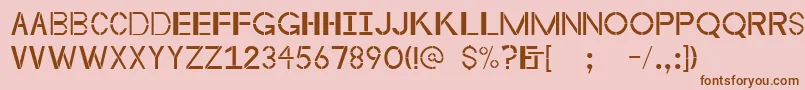 Byzantineempire Font – Brown Fonts on Pink Background