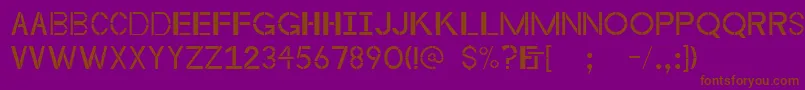 Byzantineempire Font – Brown Fonts on Purple Background