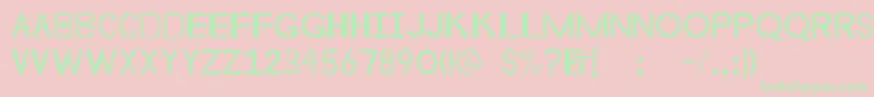 Byzantineempire Font – Green Fonts on Pink Background