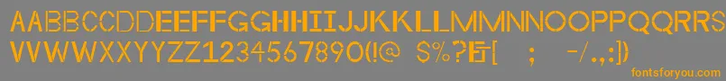 Byzantineempire Font – Orange Fonts on Gray Background