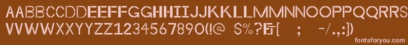 Byzantineempire Font – Pink Fonts on Brown Background