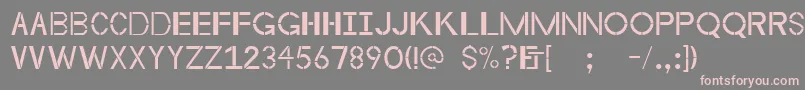 フォントByzantineempire – 灰色の背景にピンクのフォント