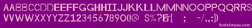 Byzantineempire Font – Pink Fonts on Purple Background
