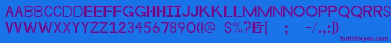 Byzantineempire Font – Purple Fonts on Blue Background