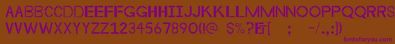 Шрифт Byzantineempire – фиолетовые шрифты на коричневом фоне