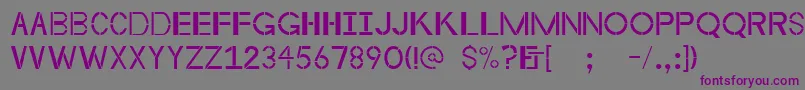 Byzantineempire Font – Purple Fonts on Gray Background