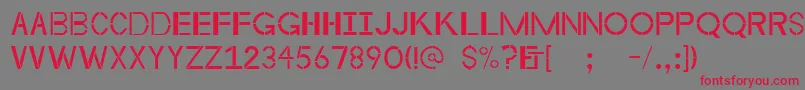 Byzantineempire Font – Red Fonts on Gray Background
