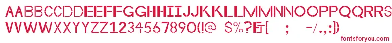 Шрифт Byzantineempire – красные шрифты на белом фоне